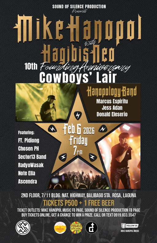 Mike Hanopol at Cowboys' Lair on Feb 6!